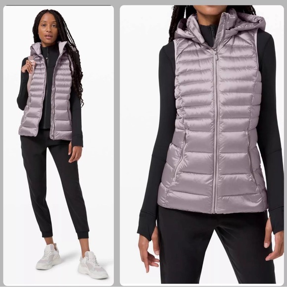 lululemon athletica Jackets & Blazers - Lululemon rare Brave the Cold silver gray vest size 8 NWT puffer puffy jacket